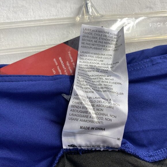 MAROAUT Zippered Side Pockets Athletic Running Lined Shorts Women XXL Blue New - Picture 8 of 14